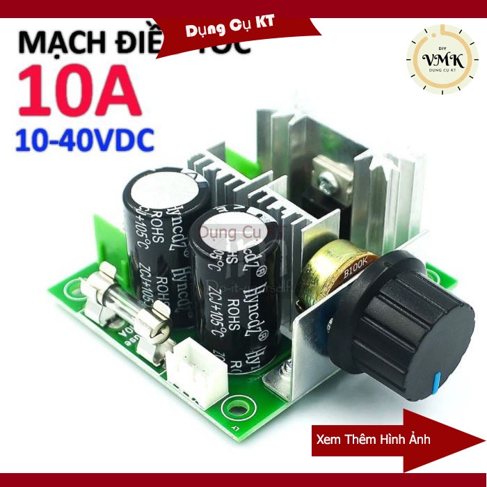 Bộ Điều Khiển Tốc Độ Động Cơ PWM 12V/24V/36V/40V - 10A