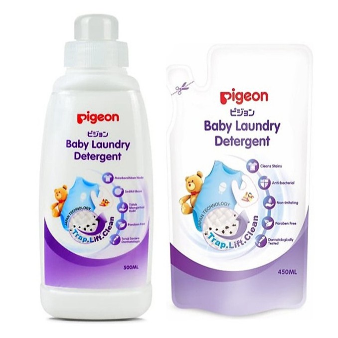 Nước giặt quần áo trẻ em Pigeon ECO Chai 500ml / Túi 450ml