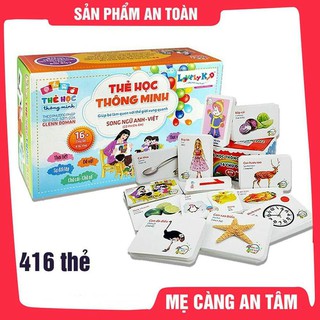 BỘ 416 THẺ HỌC TIẾNG ANH THÔNG MINH FLASHCARD CHO BÉ - 16 CHỦ ĐỀ
