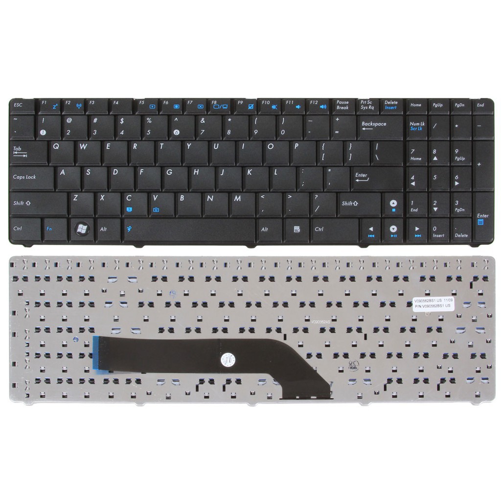 (KEYBOARD) BÀN PHÍM LAPTOP ASUS K50 K60 dùng cho K50 K51 K60 K62 K70 K72 F52 F90 P50 X5 X70