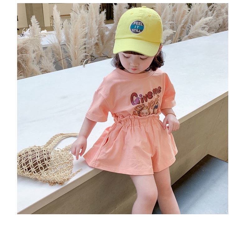 Bộ quần áo thời trang hàn quốc năng động cho bé gái
