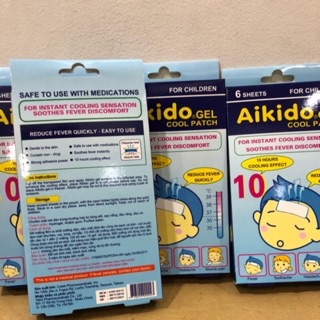 Hộp 6 Miếng Dán Hạ Sốt Aikido