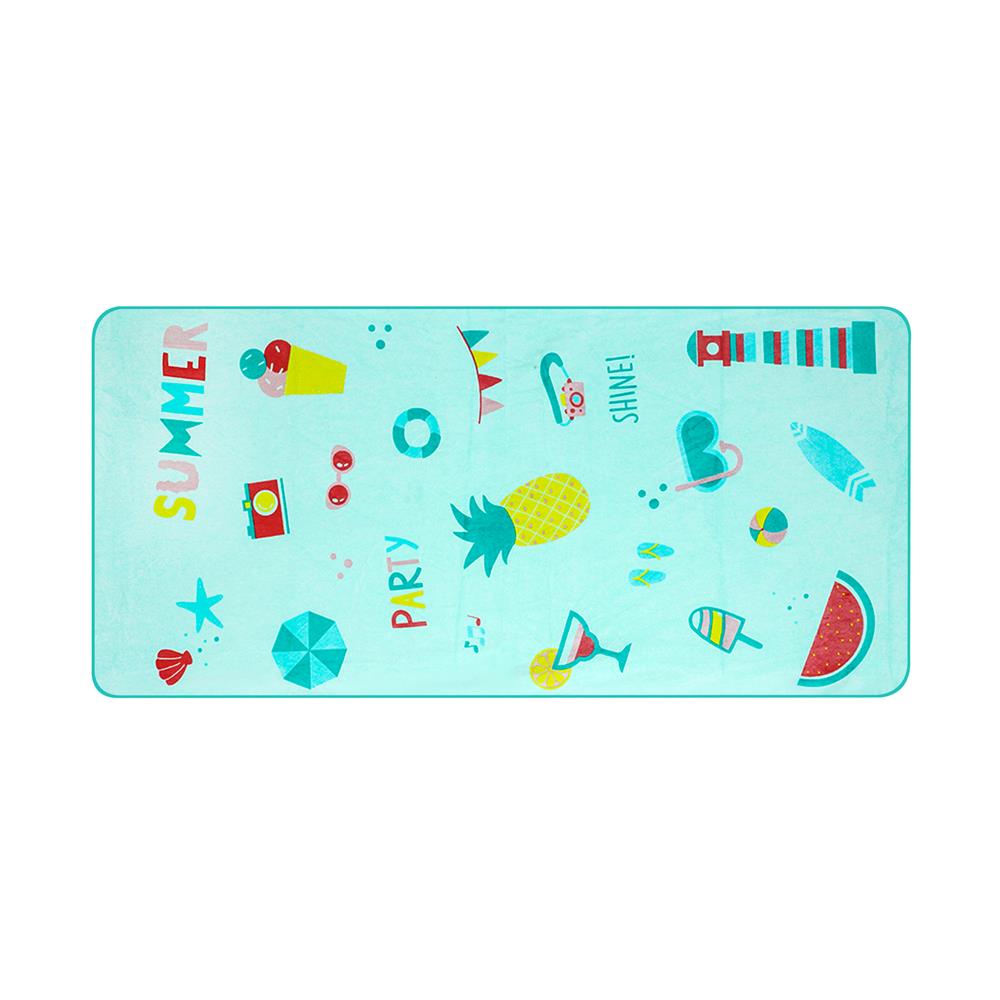 HomeBase HLS Khăn tắm Microfiber SUMMER W137.16xD0.2xH68.58 Cm màu xanh bạc hà