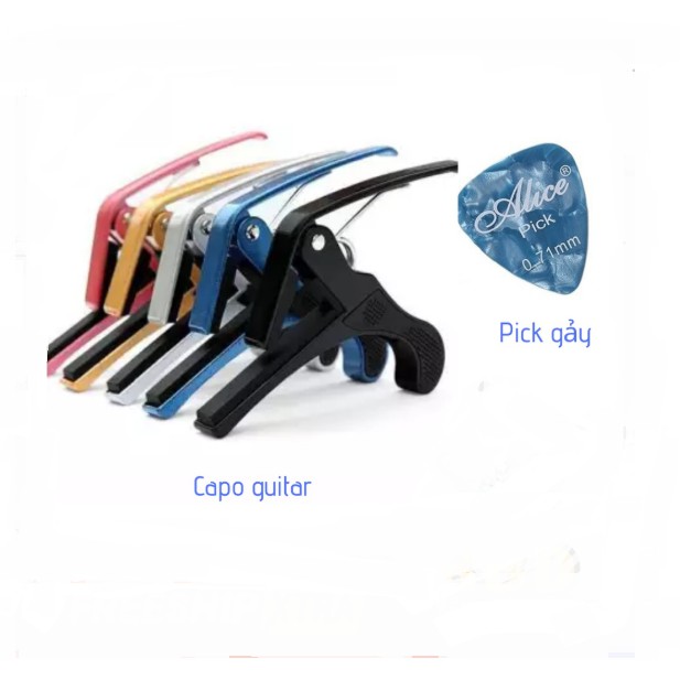 Capo kẹp đàn guitar Acoustic KBD 5A8-Ba +2 picks