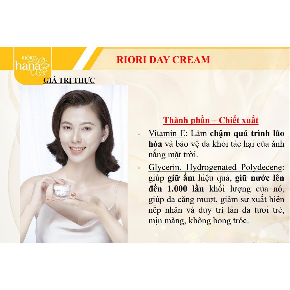 Kem Dưỡng Trắng Da Ban Ngày RIORI DAY CREAM 30g