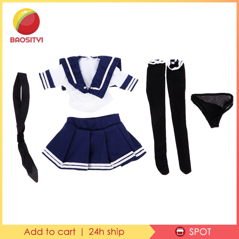 Bộ đồng phục thủy thủ dùng cho búp bê tỉ lệ 1:6 12inch