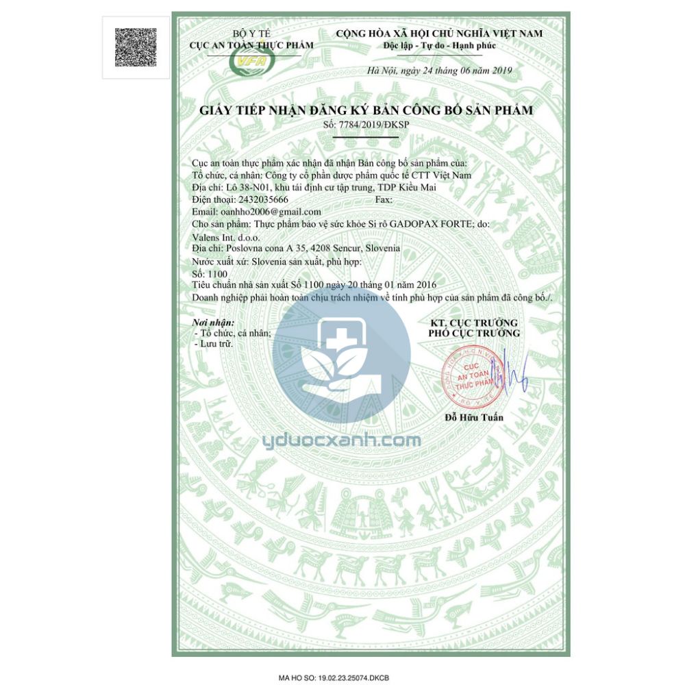 Mua  GADOPAX FORTE, 100ml, Siro tăng đề kháng cho bé - Y Dược Xanh