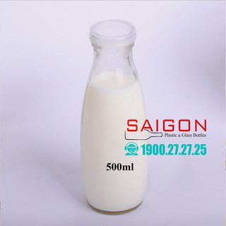 Chai Thủy Tinh Tròn Nắp Nhựa 200ml | 250ml