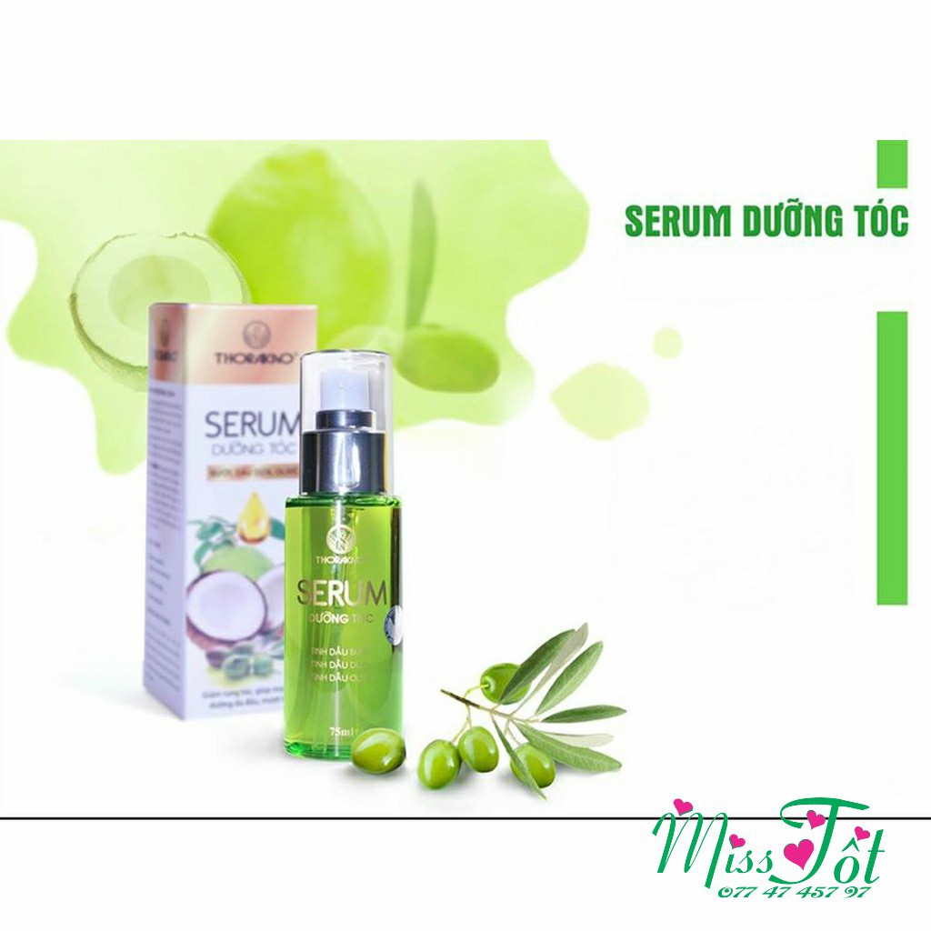 Thorakao Serum Dưỡng Tóc 75ml - (Tinh Dầu Dừa, Bưởi, Olive) | BigBuy360 - bigbuy360.vn