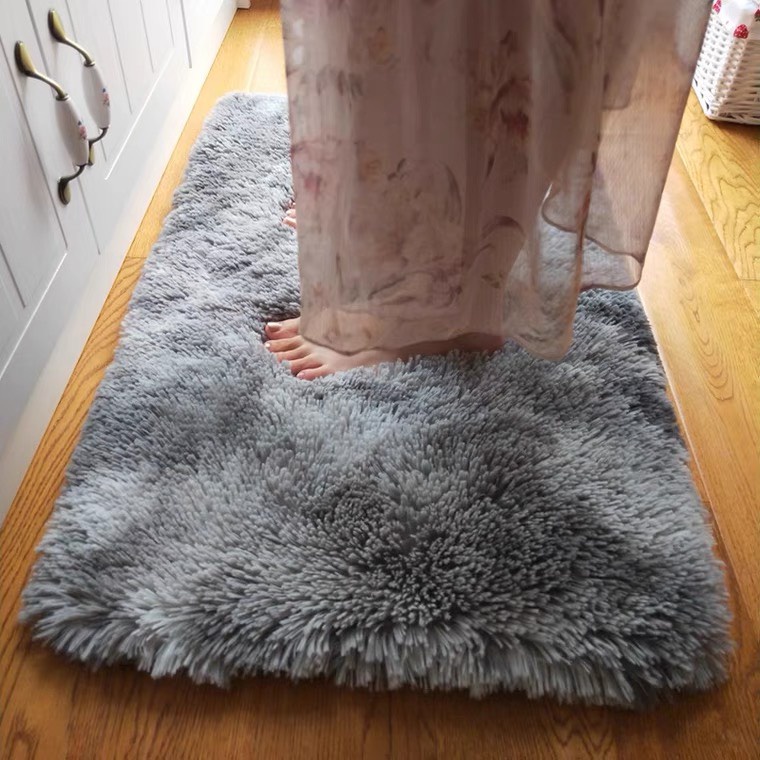 Thảm chùi chân lông loang, thảm chân phòng khách mềm mịn để chống trơn trượt 40x60cm