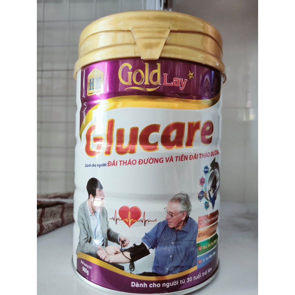 Sữa của Hương Khánh dành cho người tiểu đường goldlay glucare 900g date 2024