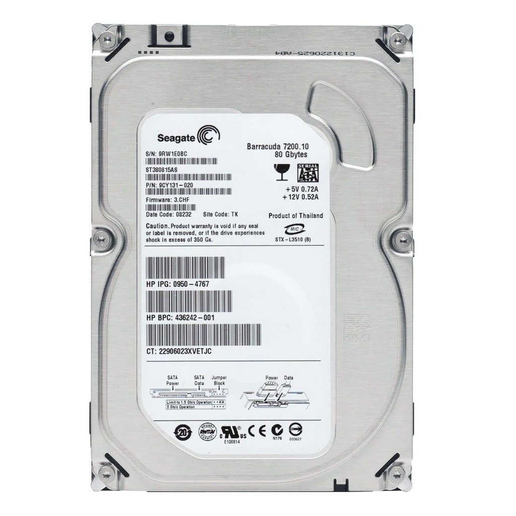 Ổ cứng gắn trong HDD PC SEAGATE BARRACUDA Chính hãng BH 2 năm 1 đổi 1 dung lượng 80G -&gt;6000GB