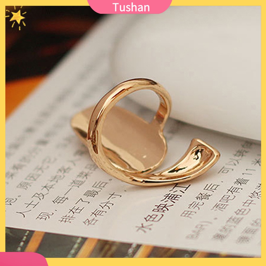 Nhẫn móng tay hình hoa đính đá nhân tạo xinh xắn