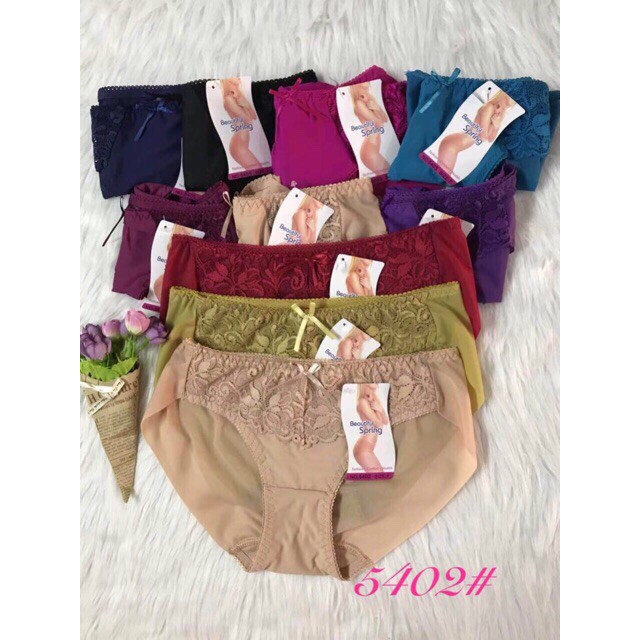 Quần lót nữ phối ren lưới siêu thoáng mát ⚡BEAUTIFUL SPRING⚡ Quần lót ren cao cấp QL5402 Hieu Store24h | BigBuy360 - bigbuy360.vn