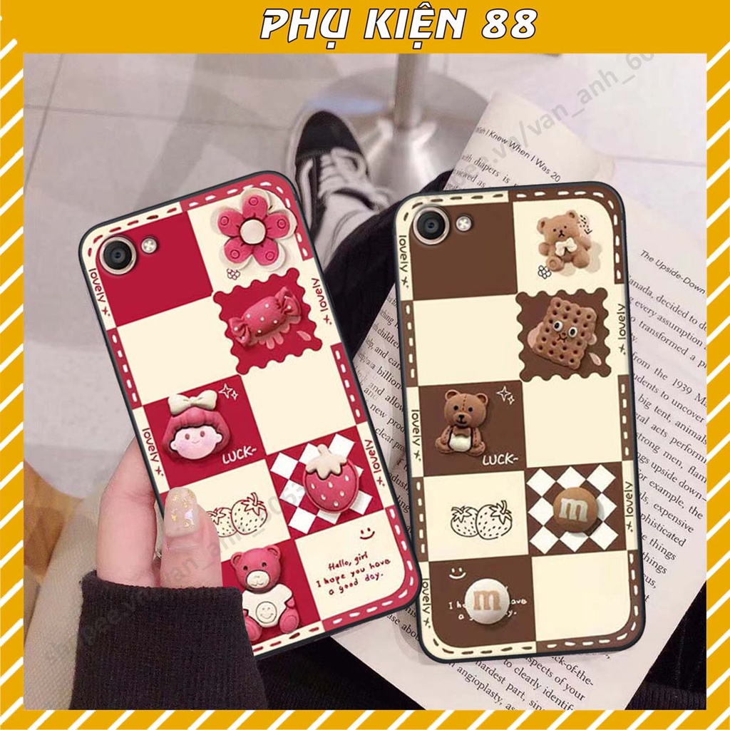 Ốp lưng Vivo V5 / V5 Plus / Y67 hình gấu, kẹo dễ thương cute