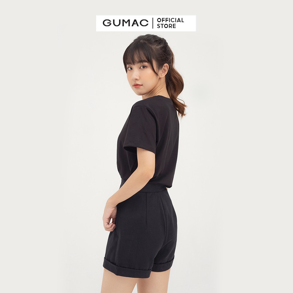 [Mã WABRGUM giảm 10% tối đa 30K đơn 99K] Áo thun nữ in họa tiết GUMAC năng động dễ thương ATC04069