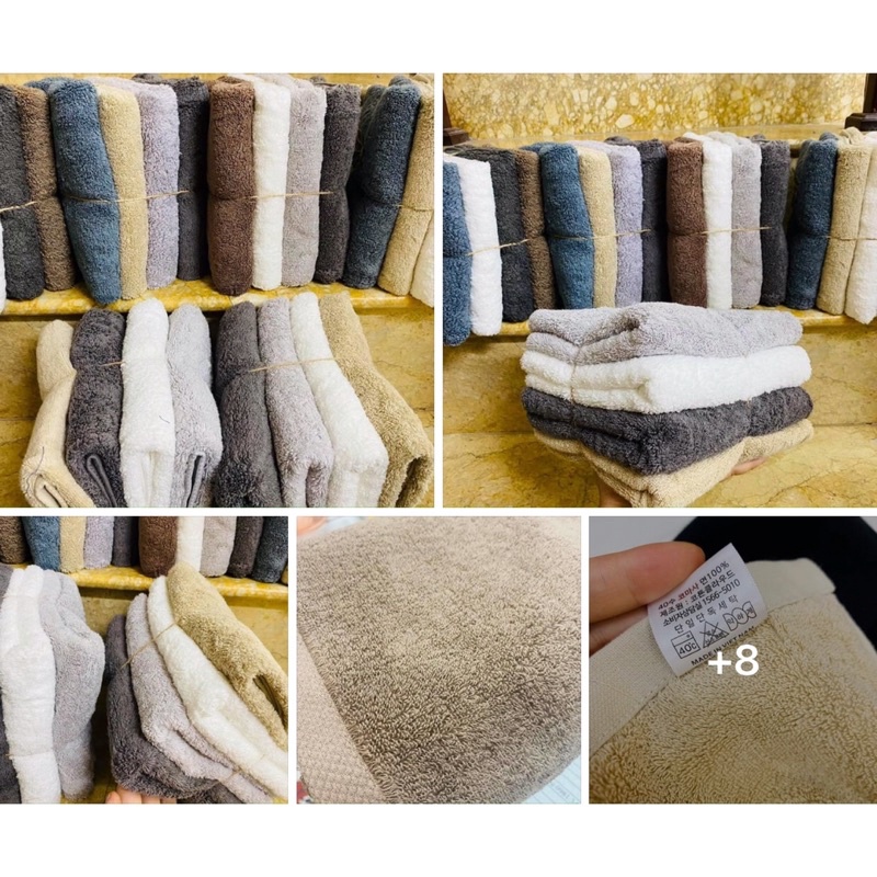 Set 4chiếc khăn tắm xuất hàn siêu đẹp
