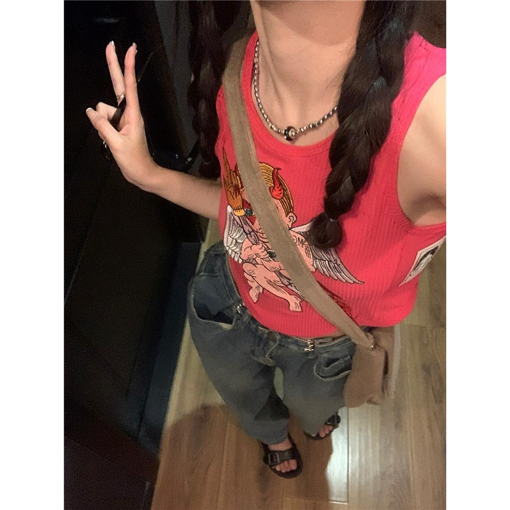 Áo Dây Nữ Cộc Tay In Chữ Slimmer Look 63482