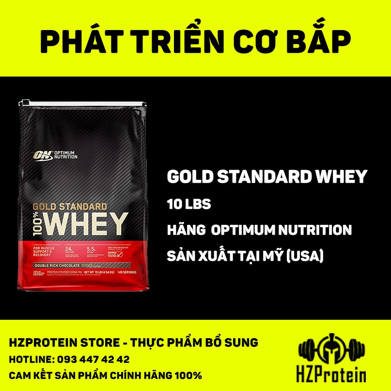 GOLD STANDARD 100% WHEY - SỮA BỔ SUNG PROTEIN HỖ TRỢ PHÁT TRIỂN CƠ BẮP