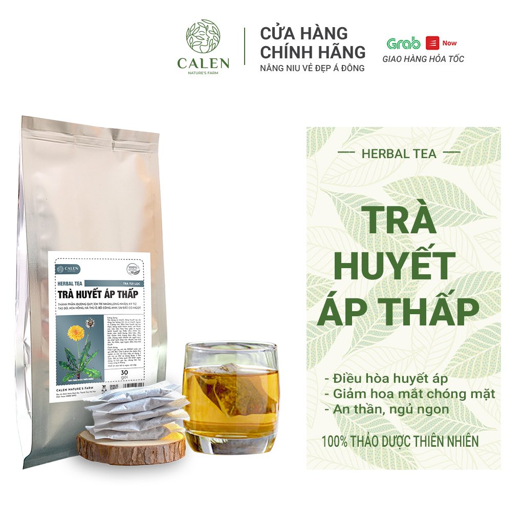 Trà Huyết Áp Thấp CALEN, Giúp Điều Hòa Huyết Áp Giảm Tình Trạng Đau Đầu Chóng Mặt, Ăn Ngon Ngủ Ngon