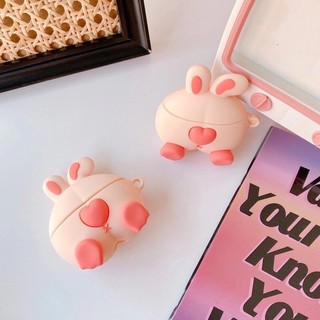 Case Airpods 1/2/pro Mông Thỏ Trái Tim