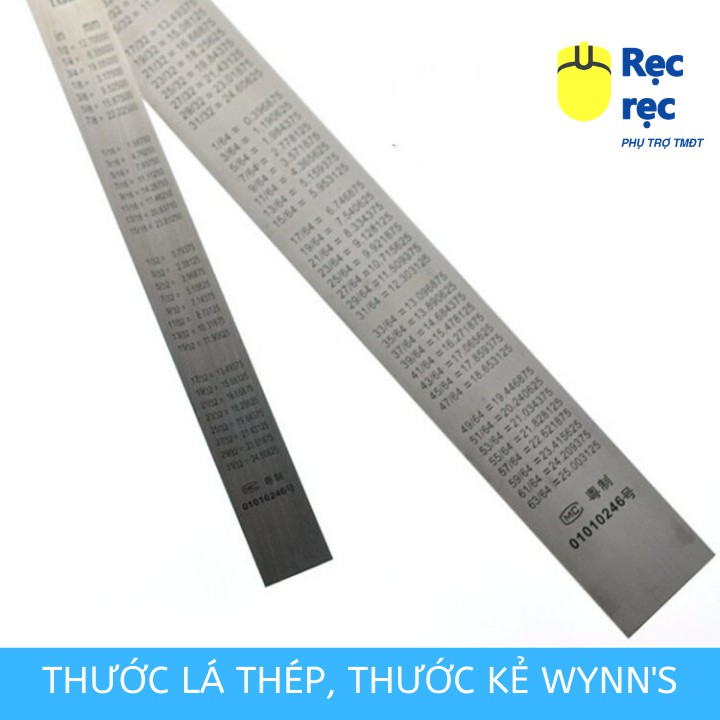 Thước lá thép không gỉ Wynn's - không gỉ