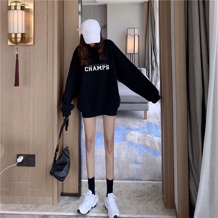 Áo sweater nỉ bông unisex CHAMPE H18