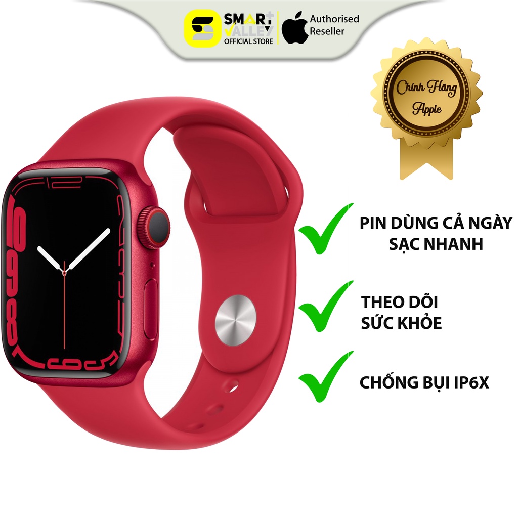 Apple Watch Series 7 41mm GPS + Cellular Sport Band Chính Hãng VN/A - Bảo Hành 12 Tháng