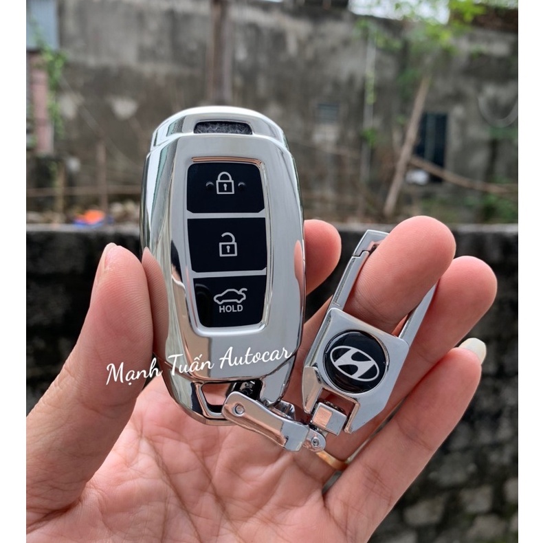BAO DA ( VỎ ỐP ) CHÌA KHÓA HYUNDAI ACCENT KONA SANTAFE