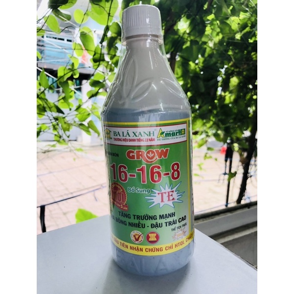 Phân Bón Lá Ba Lá Xanh 16-16-8 TE 500ml