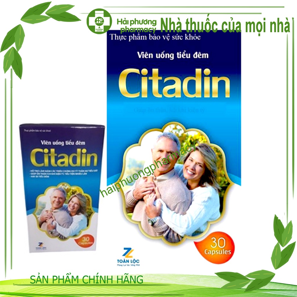 Viên uống tiểu đêm Citadin cứu tinh cho chứng tiểu đêm lọ 30 viên