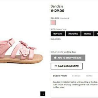 Sandal HM hoa dư xịn