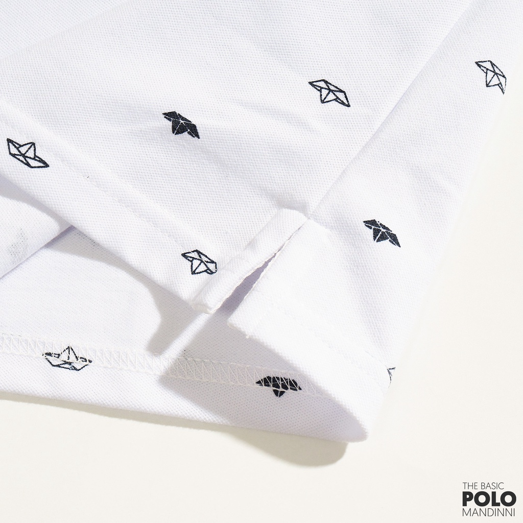 Polo ORI Mandinni áo thun họa tiết thuyền giấy