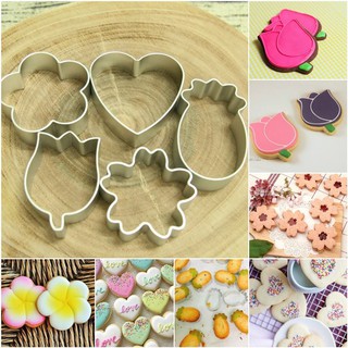 Khuôn nhấn cookies nhiều hình dáng Size nhỏ
