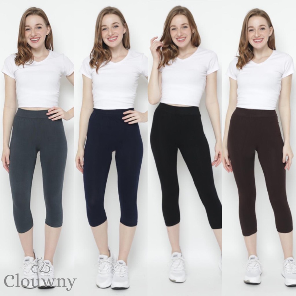 Quần Legging Lửng 7 / 8 Nhập Khẩu Từ Hàn Quốc