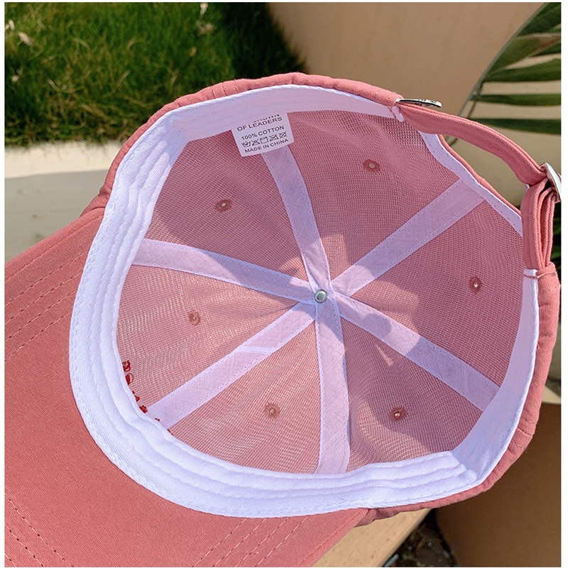 Mũ phong cách Hàn Quốc dành cho nam nữ cặp đôi thêu chữ nhỏ