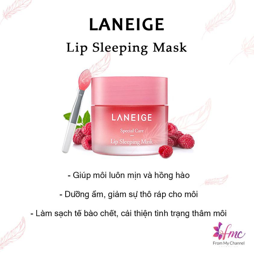 Mặt Nạ Ngủ Cho Môi Laneige Lip Sleeping Mask Berry 3gam / 20 gam + Tặng 1 túi chườm giảm đau bụng