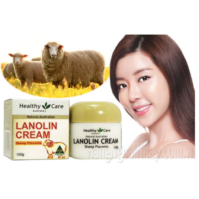 #Kem Dưỡng Trắng Da Nhau Thai Cừu 100ml  #Healthy Care Lanolin Cream Sheep Placenta