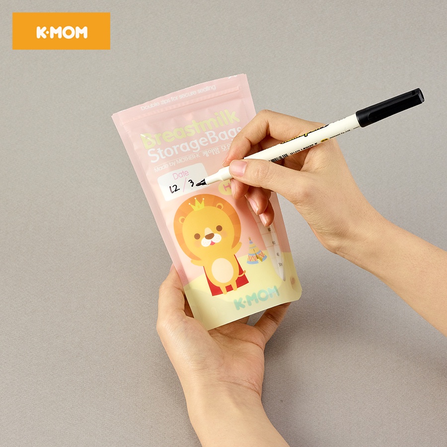 [Mã 267FMCGSALE giảm 8% đơn 500K] Túi trữ sữa K-Mom Hàn Quốc (200ml) Túi trữ sữa Kmom