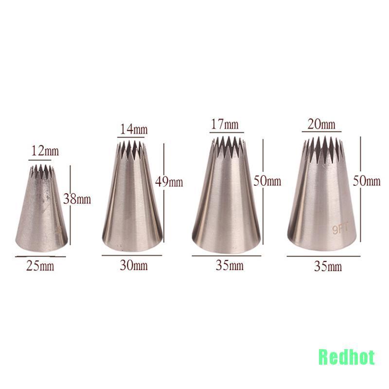 Bộ 4 Dụng Cụ Trang Trí Bánh Kem Bằng Inox Chuyên Dùng