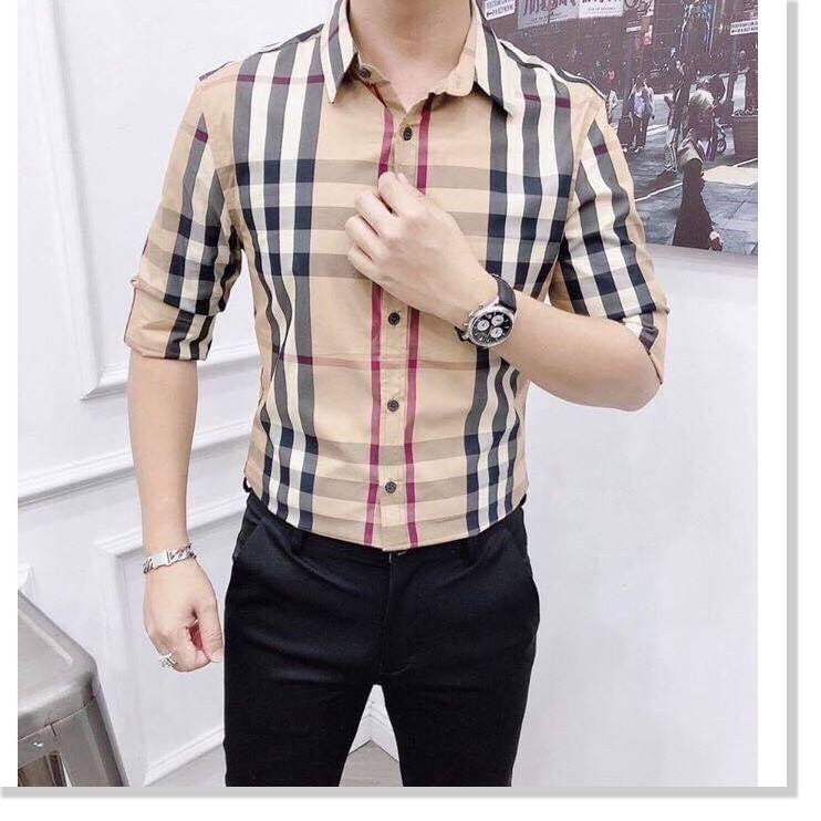 ÁO SƠ MI NAM TAY DÀI KẺ SỌC VÀ HỌA TIẾC SIÊU NGẦU KHÁNH AN STORE