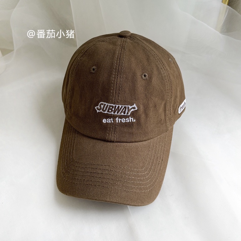 Mũ lưỡi trai SUBWAY chất liệu vải kaki cao cấp, form mềm, phong cách nón lưỡi trai thời trang Hayna Hats M100
