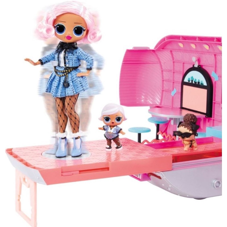 Xe đồ chơi 3 trong 1 lol surprise glamper fashion camper