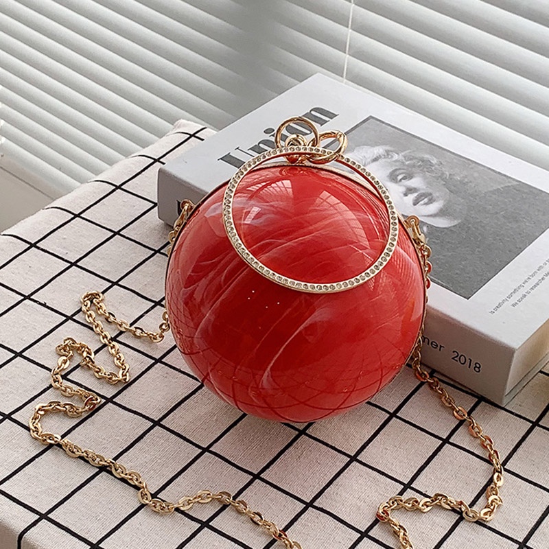 Túi xách đeo vai IELGY dạng tròn độc đáo thời trang cá tính dành cho nữ