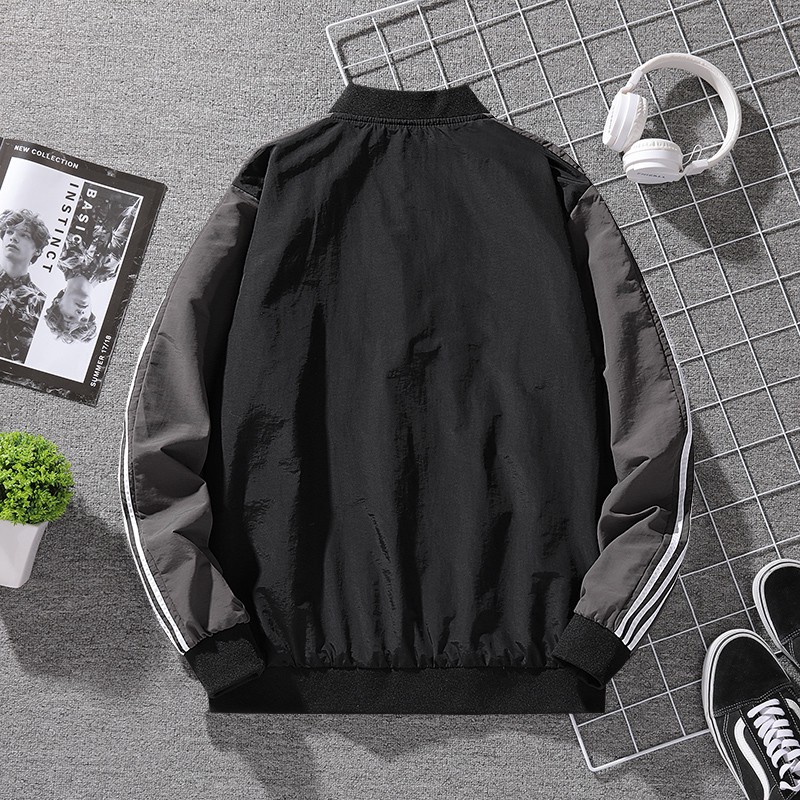 Áo khoác bóng chày Adidas hình cỏ 3 lá dáng ôm thời trang cho nam đẹp | BigBuy360 - bigbuy360.vn