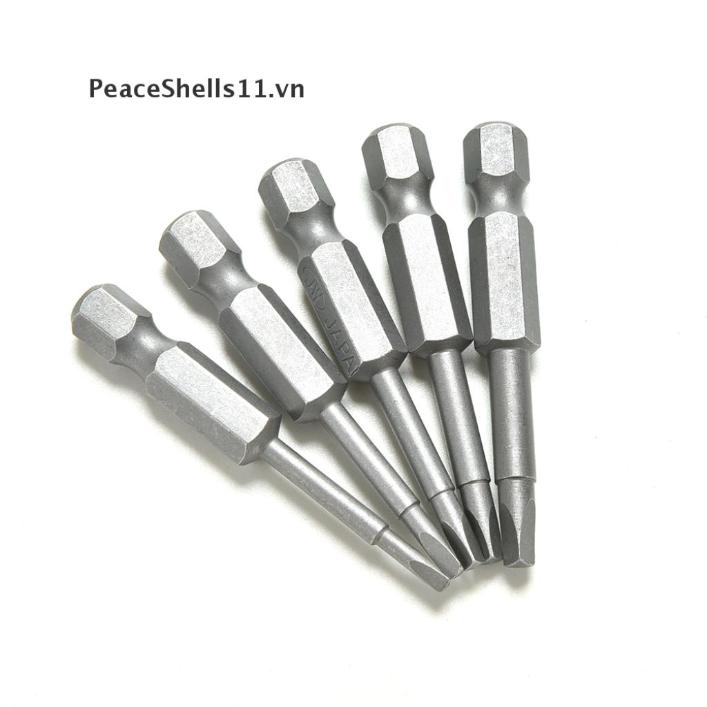 Set 5 mũi tua vít từ tính đầu tam giác bằng thép 1/4&quot; 50mm 11