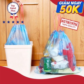 Túi Đựng Rác Bằng Nhựa Dày Cỡ Lớn Có Dây Rút Tiện Lợi