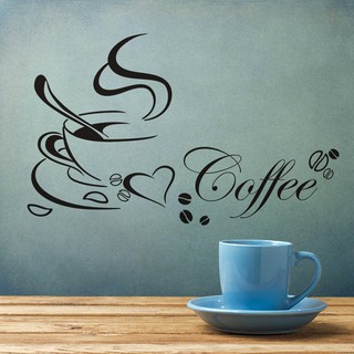 Decal dán tường Cốc cà phê - 1 cốc - ZY834736