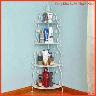 Kệ góc sắt đa năng 4 tầng hoa văn