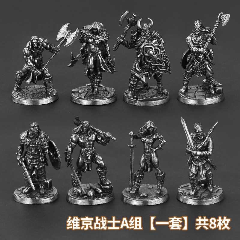 Mô Hình Chiến Binh Viking Cổ Đại Bằng Kim Loại Thủ Công Trang Trí Bàn Trang Sức Cho Bé Trai Hàng Có Sẵn